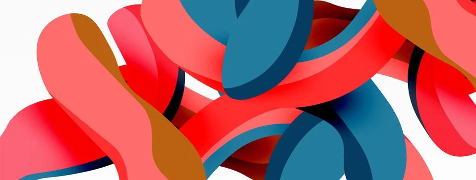 Creative geometric wallpaper. Splash liquid wave fluid shapes background. Techno 스톡 일러스트