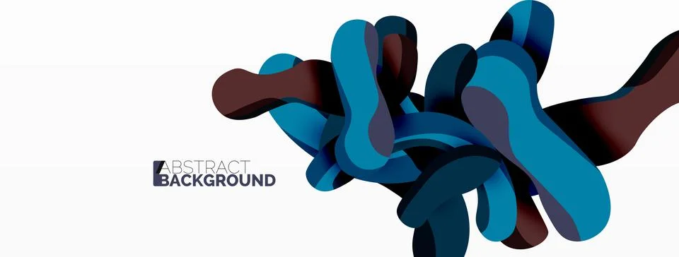 Creative geometric wallpaper. Splash liquid wave fluid shapes background. Techno イラスト素材