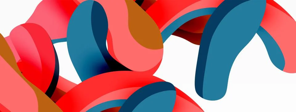 Creative geometric wallpaper. Splash liquid wave fluid shapes background. Techno イラスト素材