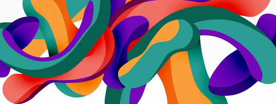 Creative geometric wallpaper. Splash liquid wave fluid shapes background. Techno 스톡 일러스트