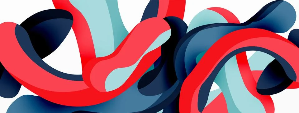 Creative geometric wallpaper. Splash liquid wave fluid shapes background. Techno イラスト素材