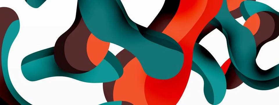 Creative geometric wallpaper. Splash liquid wave fluid shapes background. Techno イラスト素材