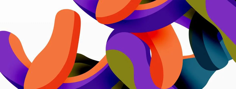 Creative geometric wallpaper. Splash liquid wave fluid shapes background. Techno 库存插图