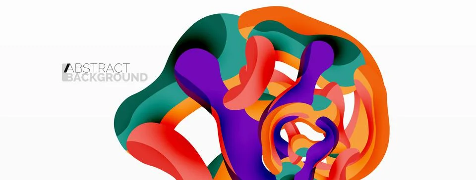Creative geometric wallpaper. Splash liquid wave fluid shapes background. Techno イラスト素材