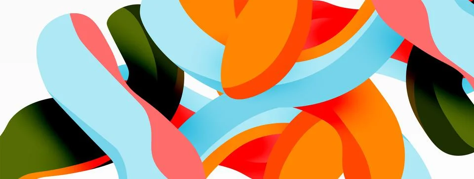 Creative geometric wallpaper. Splash liquid wave fluid shapes background. Techno イラスト素材