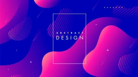 Creative geometric wallpaper. Trendy gradient shapes composition. Eps10 vector. Stock Illustration