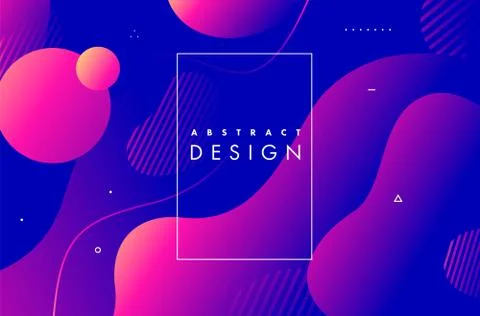 Creative geometric wallpaper. Trendy gradient shapes composition. Eps10 vector. Stock Illustration