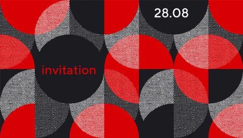 Creative geometrical abstract pattern for card, header, invitation 库存插图