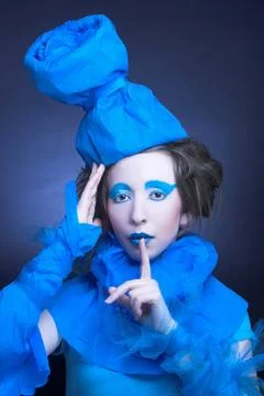 Creative girl. Stock Photos
