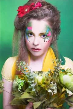 Creative girl. Stock Photos