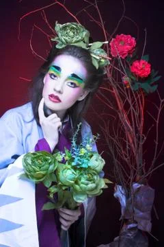 Creative girl. Stock Photos
