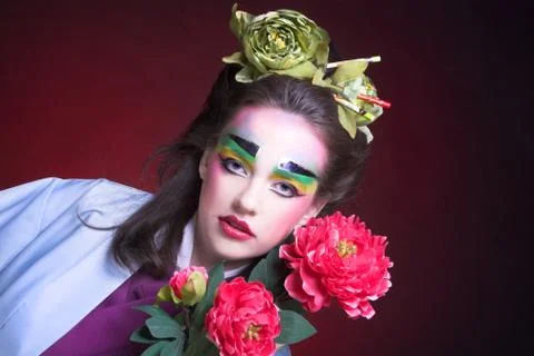 Creative girl. Stock Photos