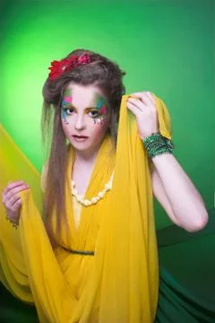 Creative girl. Stock Photos