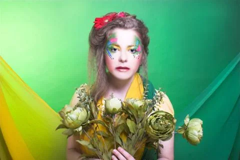 Creative girl. Stock Photos
