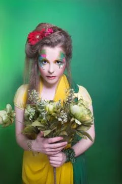 Creative girl. Stock Photos