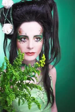 Creative girl. Stock Photos