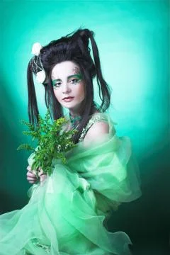 Creative girl. Stock Photos