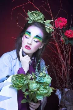 Creative girl. Foto stock