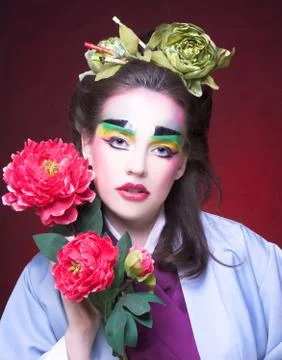 Creative girl. Stock Photos