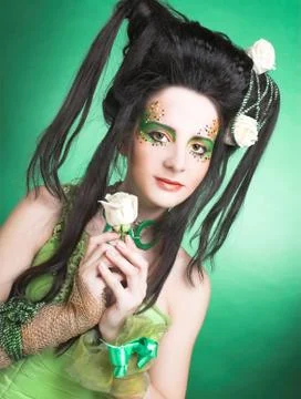 Creative girl. Stock Photos