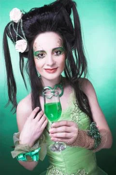 Creative girl. Stock Photos