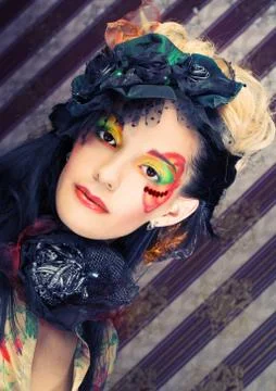 Creative girl. Foto stock