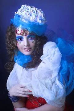 Creative girl. Stock Photos