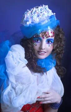 Creative girl. Stock Photos