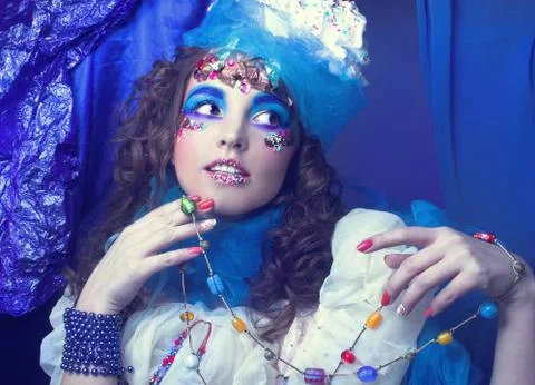 Creative girl. Stock Photos