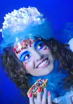 Creative girl. Stock Photos