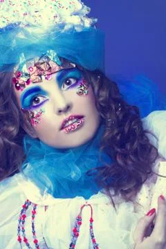 Creative girl. Foto stock