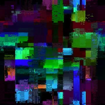 Creative glitch texture. Seamless vector pattern. Grunge glitch dark colours  Stock Illustration