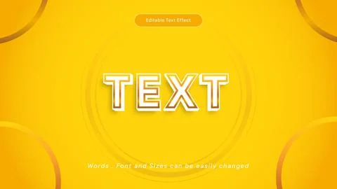 Creative gold text effect editable text effect golden luxury text style vector Stock Illustration