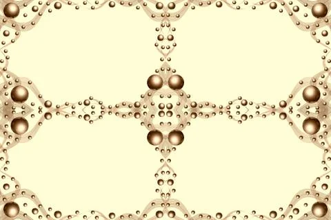 Creative golden frame Illustrazione stock