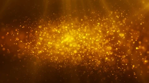 Creative golden glitters, particles background. shiny orange dust design animati Stock Footage 113521355