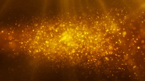 Creative golden glitters, particles background. shiny orange dust Stock-Footage 113529585