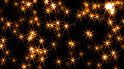Creative golden glitters, particles background. shiny orange dust design Stock Footage 121853067