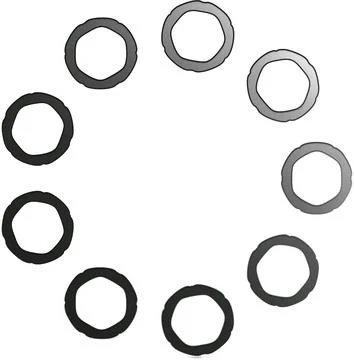 Creative Gradient Vector Shapes for Multi Purpose Artwork Stock Illustration