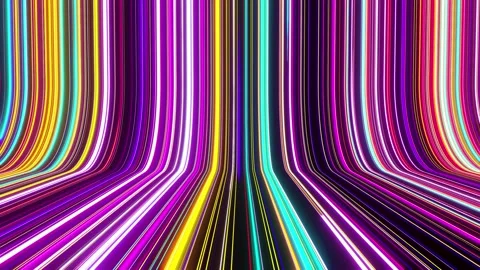 Creative graphic backdrop and speed motion on the neon glowing concept. Stock Footage 195287115