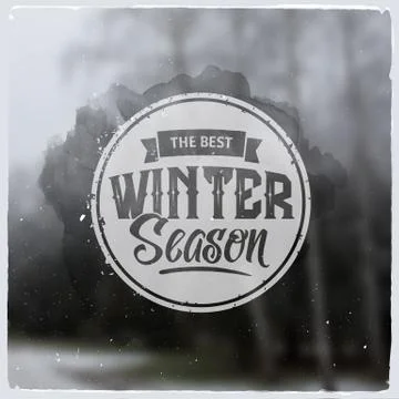 Creative graphic message for winter design Stock Illustration