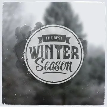 Creative graphic message for winter design Illustration