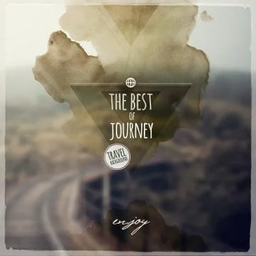 Creative graphic message for your travel design Stock Illustration