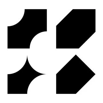 Creative graphics design elements bundle for professional and modern projects Illustrazione stock