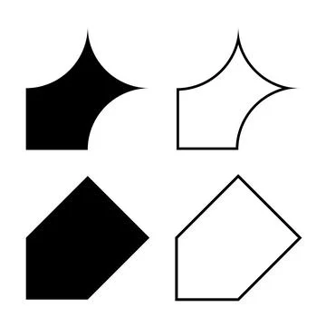 Creative graphics design elements bundle for professional and modern projects Stock Illustration