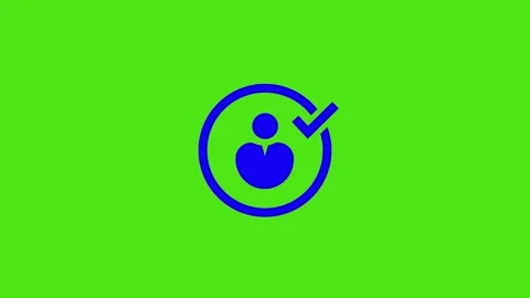 Creative Green Circle Profile Icon Design Concept Stock Footage 331897954