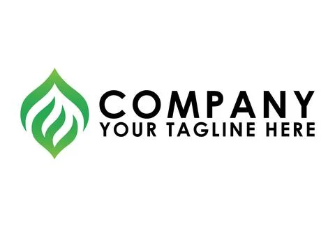 Creative Green Letter E Leaf Nature Logo Design	 Stock Illustration