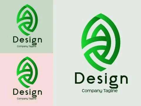 Creative Green Logo design, Icon and Symbol Vector Illustration, vector logo  Stock Illustration