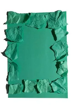 This creative green paper frame showcases an artistic design with beautiful Stock Photos