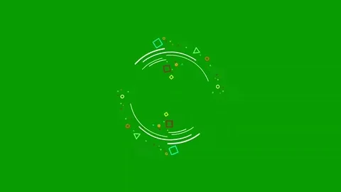 Creative Green Screen Video Footage with Chroma Key Animation Effect Video Stock Footage 322161310