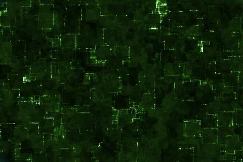 Creative  green tech electronic light background illustration Stock Illustration